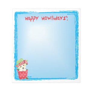 Happy Howlidays Coton Notizblock