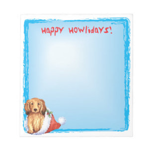 Happy Howlidays Dackel Notizblock