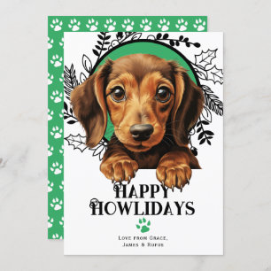 Happy Howlidays Dackel Weiner Dog Weihnachten