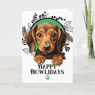 Happy Howlidays Dackel Weiner Dog Weihnachten