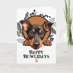Happy Howlidays Doberman Pinscher Dog Weihnachten