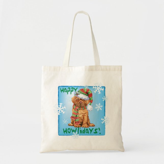Happy Howlidays Dogue Tragetasche (Vorne)