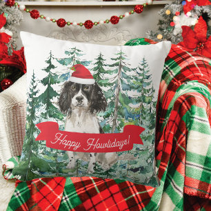 Happy Howlidays English Springer Spaniel Kissen