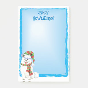 Happy Howlidays Eskimo Dog Post-it Klebezettel