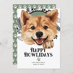 Happy Howlidays Finnischer Spitz Dog Weihnachten