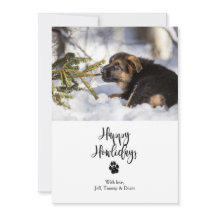 Happy Howlidays Flat Christmas Card Template