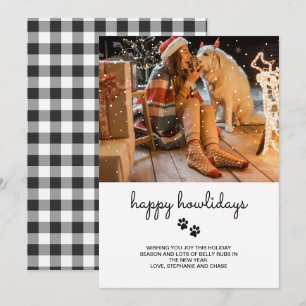 Happy Howlidays Foto Feiertagskarte