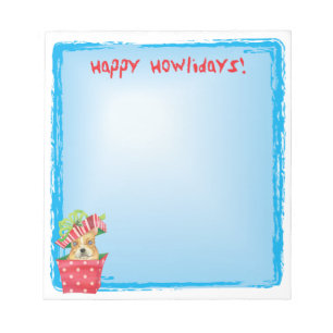 Happy Howlidays French Bulldog Notizblock