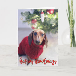Happy Howlidays - Fügen Sie Ihr DOG-FOTO hinzu Karte