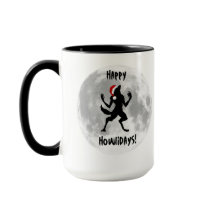 Happy Howlidays Funny Werewolf Tasse