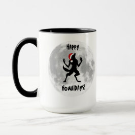 Happy Howlidays Funny Werewolf Tasse