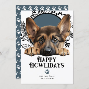 Happy Howlidays German Shepherd Dog Weihnachten