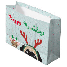 Happy Howlidays Geschenktasche