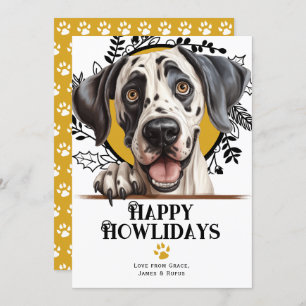 Happy Howlidays Great Dane Dog Weihnachten