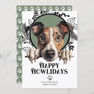 Happy Howlidays Greyhound Dog Weihnachten
