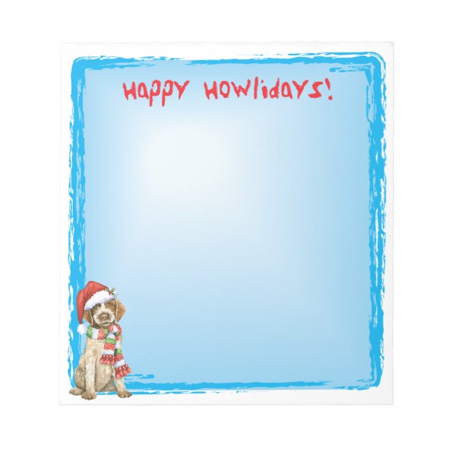 Happy Howlidays Griffon Notizblock (Vorderseite)