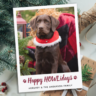 Happy HOWLidays Hund Lover Pet Foto Weihnachten