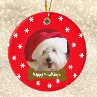 Happy Howlidays Hund Snowflake Weihnachtsschmuck