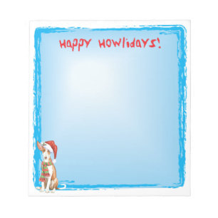 Happy Howlidays Ibizan Hound Notizblock