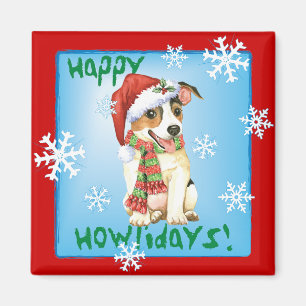 Happy Howlidays Jack Russell Terrier Magnet