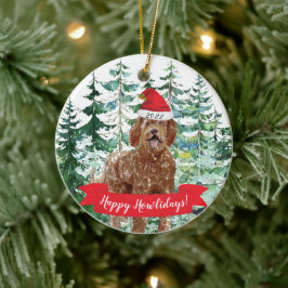Happy Howlidays Labradoodle Dog Weihnachtsschmuck