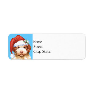 Happy Howlidays Lagotto Romagnolo Label