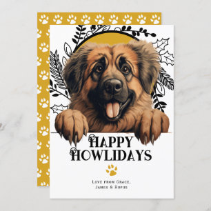 Happy Howlidays Leonberger Dog Weihnachten