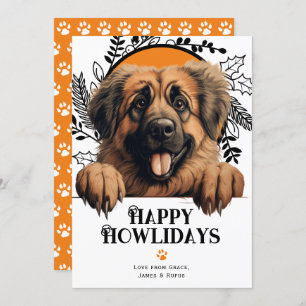 Happy Howlidays Leonberger Dog Weihnachten