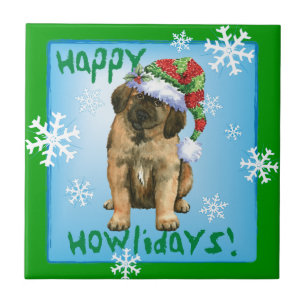 Happy Howlidays Leonberger Fliese