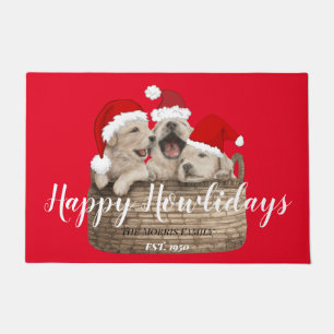 Happy Howlidays lustige niedliche glückliche Bulld Fußmatte
