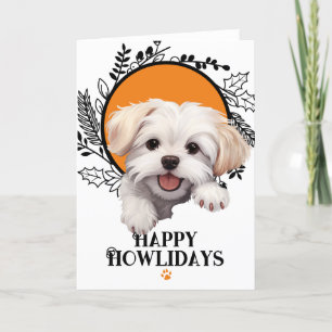 Happy Howlidays Maltese Dog Weihnachten