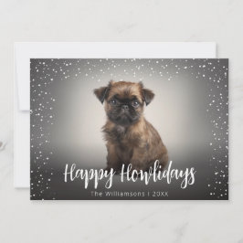Happy Howlidays Niedlich Hund Foto Weihnachten
