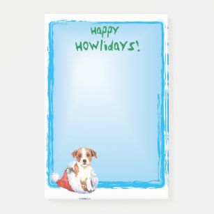Happy Howlidays Parson Russell Terrier Post-it Klebezettel
