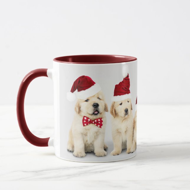 Happy Howlidays Pet Dog Holiday Foto | Weihnachten Tasse (Links)