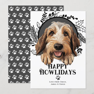 Happy Howlidays Petit Basset Griffon Vendeen Dog Feiertagskarte