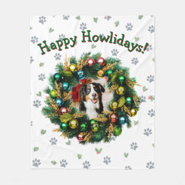 Happy Howlidays Photo Card Fleecedecke