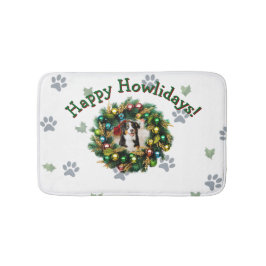 Happy Howlidays Photo Image Badematte