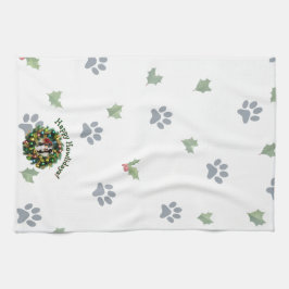 Happy Howlidays Photo Image Geschirrtuch