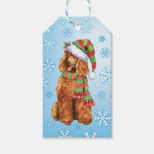 Happy Howlidays Poodle Geschenkanhänger
