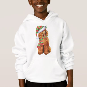 Happy Howlidays Poodle Hoodie