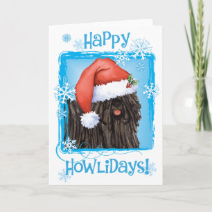 Happy Howlidays Puli Feiertagskarte