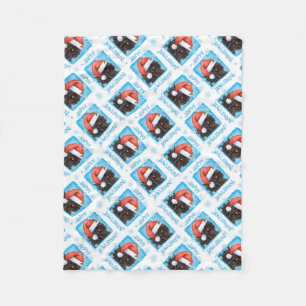 Happy Howlidays Puli Fleecedecke