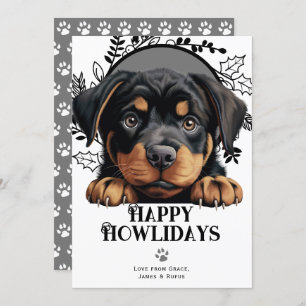 Happy Howlidays Rottweiler Dog Weihnachten