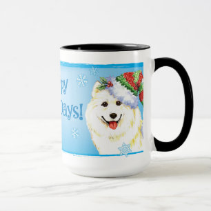 Happy Howlidays Samoyed Tasse