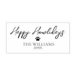 Happy Howlidays Script Personalisierte Weihnachten Permastempel