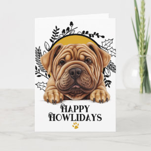 Happy Howlidays Shar Pei Dog Weihnachten