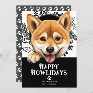 Happy Howlidays Shiba Inu Dog Weihnachten