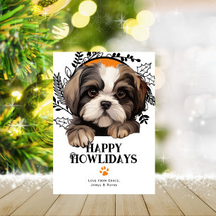 Happy Howlidays Shih Tzu Dog Weihnachten