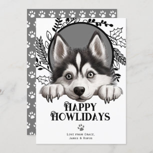 Happy Howlidays Siberian Husky Dog Weihnachten