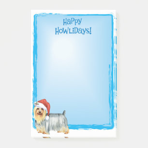 Happy Howlidays Silky Terrier Post-it Klebezettel